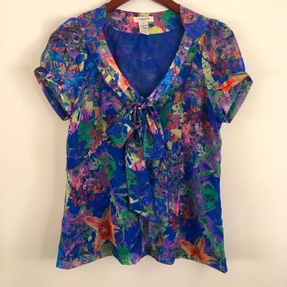 Vertigo Paris Floral Blouse | Size Medium - Picture 1 of 6